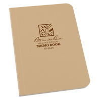 Livre m&eacute;mo, Couverture souple, Havane, 112 Pages, 3-1/2" , 5"  Helyx Safety & Industrial Supplies
