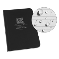 Livre m&eacute;mo, Couverture souple, Noir, 112 Pages, 3-1/2" , 5"  Helyx Safety & Industrial Supplies