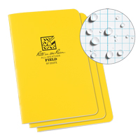 Carnet de notes, Couverture souple, Jaune, 48 Pages, 4-5/8" , 7"  Helyx Safety & Industrial Supplies