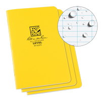 Carnet de notes, Couverture souple, Jaune, 48 Pages, 4-5/8" , 7"  Helyx Safety & Industrial Supplies