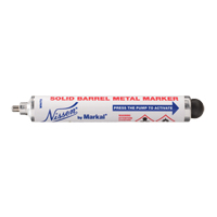 Nissen&reg; Solid Barrel Metal Marker, Liquid, White Helyx Safety & Industrial Supplies
