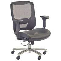 Chaise &eacute;conomique pour personnes de taille forte ou grandes, Mailles, Noir, Capacit&eacute; 450 lb Helyx Safety & Industrial Supplies