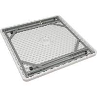 Folding Table, Square, 34" L x 34" W, Polyethylene, White Helyx Safety & Industrial Supplies