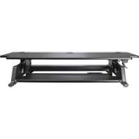 Poste de travail assis-debout Goya, Mod&egrave;le de bureau, 20" h x 42" la x 16" p, Noir Helyx Safety & Industrial Supplies