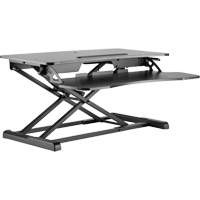 Poste de travail assis-debout Goya, Mod&egrave;le de bureau, 22" h x 31-1/2" la x 24" p, Noir Helyx Safety & Industrial Supplies