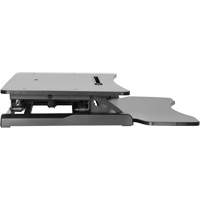 Poste de travail assis-debout Goya, Mod&egrave;le de bureau, 22" h x 31-1/2" la x 24" p, Noir Helyx Safety & Industrial Supplies