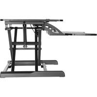 Poste de travail assis-debout Goya, Mod&egrave;le de bureau, 22" h x 31-1/2" la x 24" p, Noir Helyx Safety & Industrial Supplies