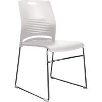 Chaises empilables s&eacute;rie Activ, Plastique, Hauteur 23", Capacit&eacute; 275 lb, Blanc Helyx Safety & Industrial Supplies