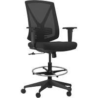 Chaise ajustable &agrave; basculement synchronis&eacute; s&eacute;rie Activ, Tissu/Mailles, Noir, Capacit&eacute; 275 lb Helyx Safety & Industrial Supplies