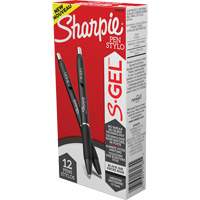 Stylo S-Gel, Noir, 0,7 mm, R&eacute;tractable Helyx Safety & Industrial Supplies