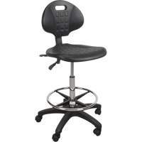 Heavy-Duty Ergonomic Stool, Mobile, Adjustable Height, 250 lbs. Capacity Helyx Safety & Industrial Supplies