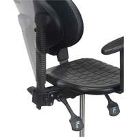 Tabouret ergonomique robuste avec accoudoirs r&eacute;glables, Stationnaire, Ajustable Hauteur, Capacit&eacute; 250 lb Helyx Safety & Industrial Supplies