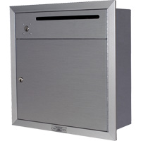 Recessed Collection Box, Wall -Mounted, 12-3/4" x 16-3/8", 2 Doors, Aluminum Helyx Safety & Industrial Supplies