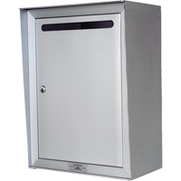 Collection Box, Wall -Mounted, 16-3/16" x 6-3/8", Aluminum Helyx Safety & Industrial Supplies