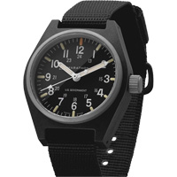 Montre au quartz d'usage g&eacute;n&eacute;ral avec MaraGlo, Analogique, &agrave; piles, 0,6" la x 1,3" p x 0,4" h, Noir Helyx Safety & Industrial Supplies