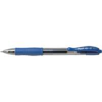 Stylo &agrave; encre gel G2, Bleu, 0,7 mm, R&eacute;tractable Helyx Safety & Industrial Supplies