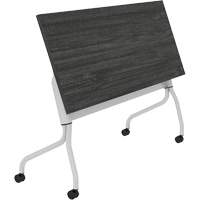 Newland Flip-Top Training Table, 24" L x 60" W x 29-1/2" H, Dark Brown Helyx Safety & Industrial Supplies
