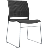Chaises empilables, Polypropyl&egrave;ne, Hauteur 32-3/8", Capacit&eacute; 250 lb, Noir Helyx Safety & Industrial Supplies