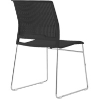 Chaises empilables, Polypropyl&egrave;ne, Hauteur 32-3/8", Capacit&eacute; 250 lb, Noir Helyx Safety & Industrial Supplies