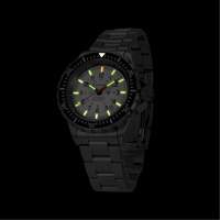 Grande montre automatique de plong&eacute;e &eacute;dition arctique GSAR avec bracelet en acier inoxydable, Num&eacute;rique, &agrave; piles, 41 mm, Argent Helyx Safety & Industrial Supplies