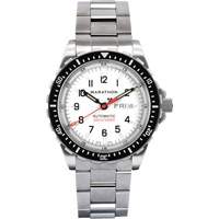 Tr&egrave;s grande montre automatique &eacute;dition arctique avec jour/date avec bracelet en acier inoxydable, Num&eacute;rique, &agrave; piles, 46 mm, Argent Helyx Safety & Industrial Supplies