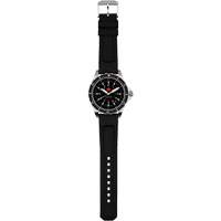 Tr&egrave;s grande montre &agrave; quartz pour plongeur avec feuille d'&eacute;rable rouge, Num&eacute;rique, &agrave; piles, 46 mm, Noir Helyx Safety & Industrial Supplies