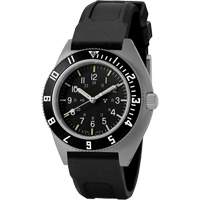 Montre Steel Navigator sur ensemble bracelet en caoutchouc noir de trois morceaux, Num&eacute;rique, &agrave; piles, 41 mm, Noir Helyx Safety & Industrial Supplies