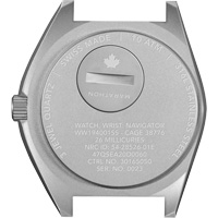 Montre Steel Navigator sur ensemble bracelet en caoutchouc noir de trois morceaux, Num&eacute;rique, &agrave; piles, 41 mm, Noir Helyx Safety & Industrial Supplies