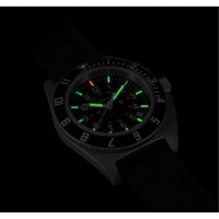 Montre Steel Navigator avec date sur ensemble bracelet en caoutchouc noir de trois morceaux, Num&eacute;rique, &agrave; piles, 41 mm, Noir Helyx Safety & Industrial Supplies