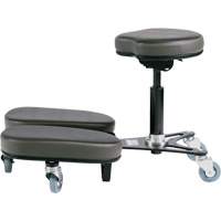 Chaise &agrave; genoux r&eacute;glable, Vinyle, Noir/gris Helyx Safety & Industrial Supplies