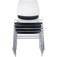 Chaises empilables, Polypropyl&egrave;ne, Hauteur 32", Capacit&eacute; 250 lb, Noir Helyx Safety & Industrial Supplies