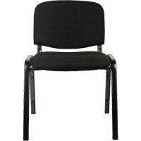 Chaises empilables, Tissu, Hauteur 32", Capacit&eacute; 250 lb, Noir Helyx Safety & Industrial Supplies