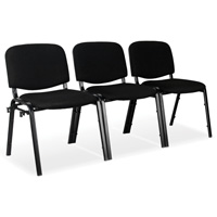Chaises empilables, Tissu, Hauteur 32", Capacit&eacute; 250 lb, Noir Helyx Safety & Industrial Supplies