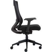 Chaise &agrave; dossier moyen avec m&eacute;canisme &agrave; basculement synchronis&eacute; &agrave; d&eacute;tection de poids , Mailles, Noir Helyx Safety & Industrial Supplies