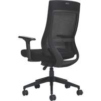 Chaise &agrave; dossier moyen avec m&eacute;canisme &agrave; basculement synchronis&eacute; &agrave; d&eacute;tection de poids , Mailles, Noir Helyx Safety & Industrial Supplies
