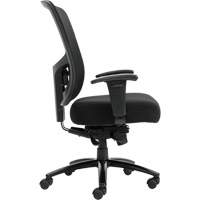 Chaise &agrave; dossier haut avec m&eacute;canisme &agrave; basculement synchronis&eacute; robuste Raven 400, Mailles, Noir, Capacit&eacute; 400 lb Helyx Safety & Industrial Supplies