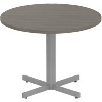 Newland Height-Adjustable Round Table, 36" L x 36" W x 29" H, 1" Top, Laminate, Brown Helyx Safety & Industrial Supplies