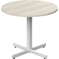 Newland Height-Adjustable Round Table, 36" L x 36" W x 29" H, 1" Top, Laminate, Tan Helyx Safety & Industrial Supplies