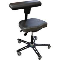 Chaise ergonomique industrielle VEGA-T, Mobile, Ajustable Hauteur, Capacit&eacute; 280 lb Helyx Safety & Industrial Supplies