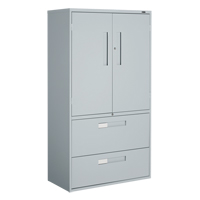 Armoire Multi-Stor, Acier, 3 Tablettes, 65-1/4" h x 36" la x 18" P, Gris Helyx Safety & Industrial Supplies