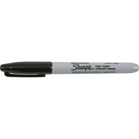 Marqueurs permanents - #15, Noir, Pointe Fin Helyx Safety & Industrial Supplies