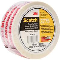 Scotch&reg; 3775 Box Sealing Tape with Message, Hot Melt Adhesive, 2 mils, 48 mm (1-22/25") x 100 m (328') Helyx Safety & Industrial Supplies