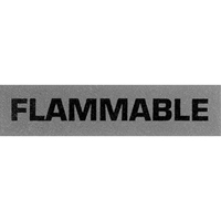 &eacute;tiquettes pour traitement sp&eacute;cial Flammable, 5" lo x 2" la, Noir/rouge Helyx Safety & Industrial Supplies