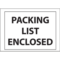 Packing List Envelopes, 4" L x 5" W, Backloading Style Helyx Safety & Industrial Supplies