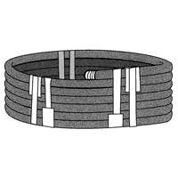 Ruban extensible, &eacute;paisseur 6 mils, 38,1 mm (1-1/2") x 55 m (180')  Helyx Safety & Industrial Supplies