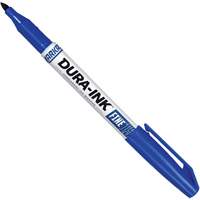 Marqueurs Dura-Ink - no 15, Bleu, Pointe Fin Helyx Safety & Industrial Supplies