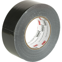 Economy Grade Coloured Duct Tape 3900, 8 mils, Black, 48 mm (2") x 55 m (180') Helyx Safety & Industrial Supplies