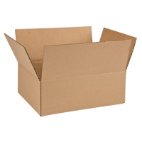Corrugated Box, 12" L x 9" W x 4" H, Flute C Helyx Safety & Industrial Supplies