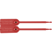 Gemini&reg; Tote Seals, 7-1/4", Plastic, Pull-Through Helyx Safety & Industrial Supplies