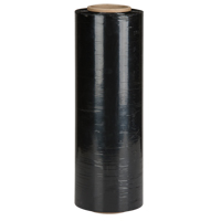 Hand Stretch Wrap, 80 Gauge (20.3 micrometers), 18" x 1500', Opaque Black Helyx Safety & Industrial Supplies
